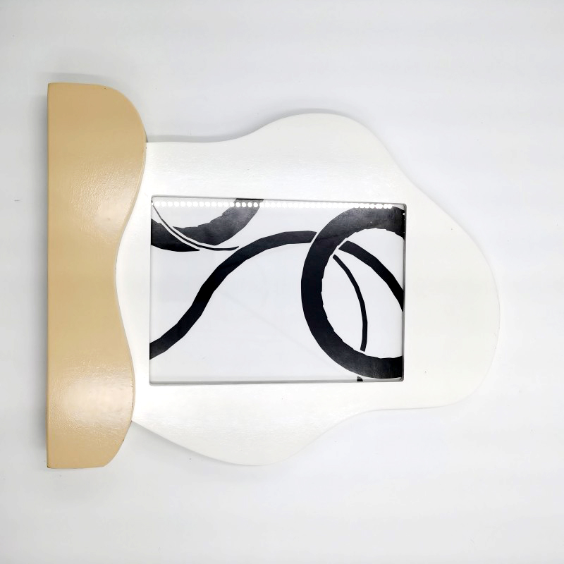 Sleek Metal-Frame Desktop Photo Holder - Multiple Colors Available