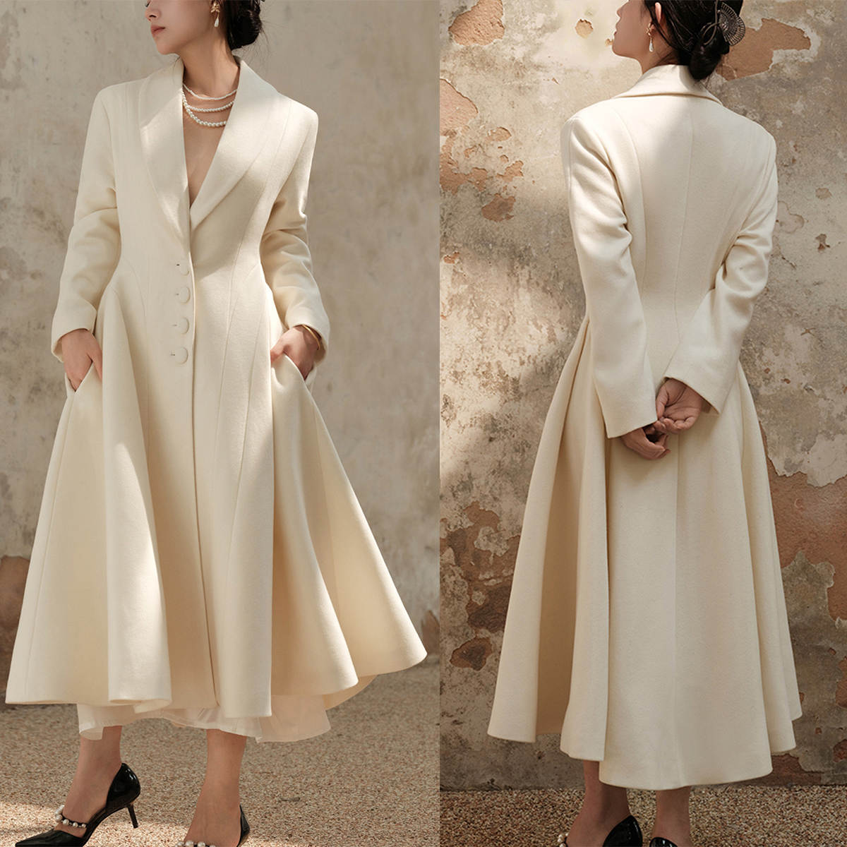 Beige Tweed Women Blazer Dress Customized Prom Evening Guest Formal Wear Custom Made Jacket Plus Size One Coat