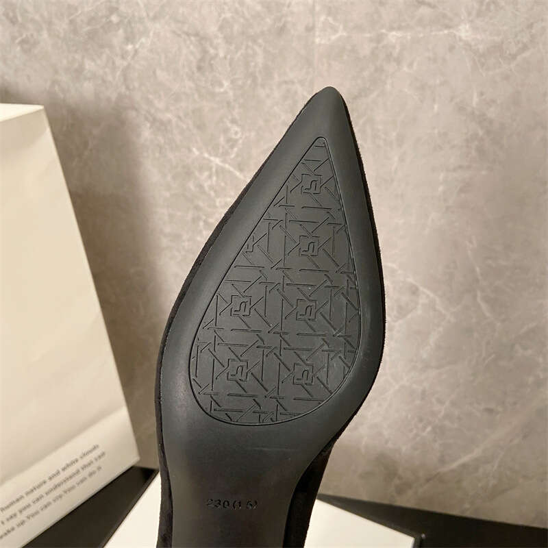Korean Version Of Black High Professional Etiquette, Formal Attire, Interview, Pointed Toe, Medium Thick Heels, Wedding Commuting Temperament, Women&#