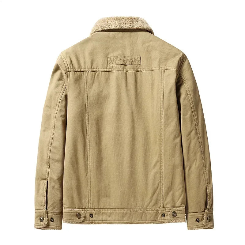 Winter Mens Down Jackets Wool Liner Thicker Warm Coats Good Quality Male Cotton Casual Outerwear Men Coat 6XL 241105