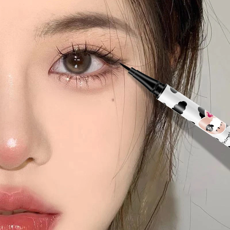 Waterproof Liquid Eyeliner with Fine Tip Smudge Proof Long Lasting Quick Dry Liquid Lying Silkworm Pen Eye Makeup Cosmetic Tool 241104