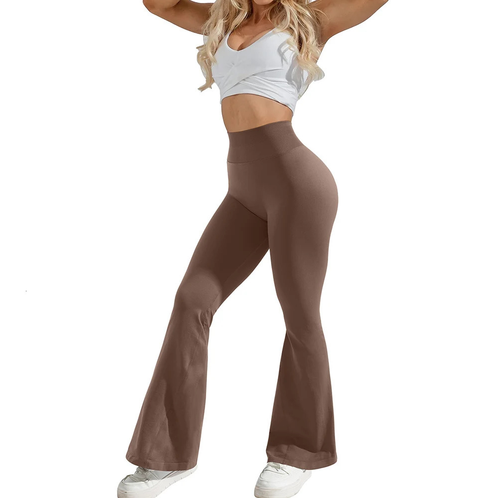 Slim Autumn High Waist Casual Flare Pants Female Fahsion Sweet Streewear Trousers Sports Leggings Flared Pants Long Pants Lady 241105