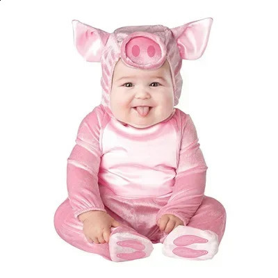 6M-24M Christmas and Halloween costumes for baby girls lions dinosaurs jumpsuits role-playing reindeer childrens clothing 241105