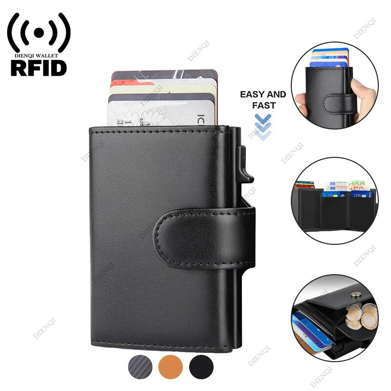 Credit Card Men's Leather Designer Minimalist Wallet Card Bag