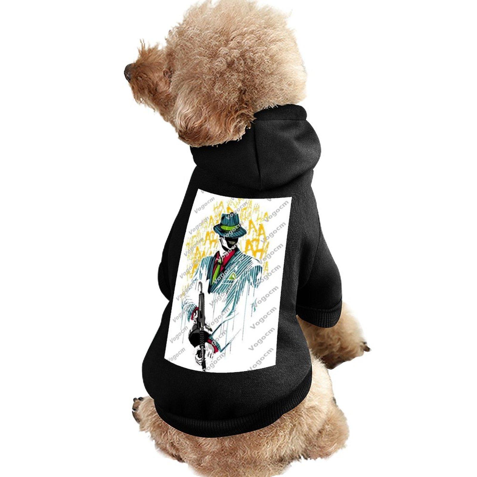 Designer Fashion Dog Hooded Sweatshirt Breathable Soft Outdoor Sun Protection Pet Hoodie Customized cartoon Terylene health cloth Cool Top Hoodie