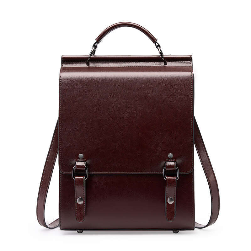 2024 Custom Student Genuine Leather Girls School Bags Casual Sports Women's Backpac Fashion Retractable Waterproof Polyester