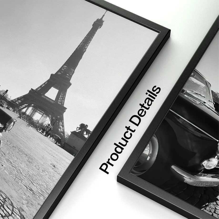 Fashion Paris Vintage Race Car Lady Black White Nordic Posters And Prints Wall Art Canvas Painting Wall Pictures For Living RoomXJ241104