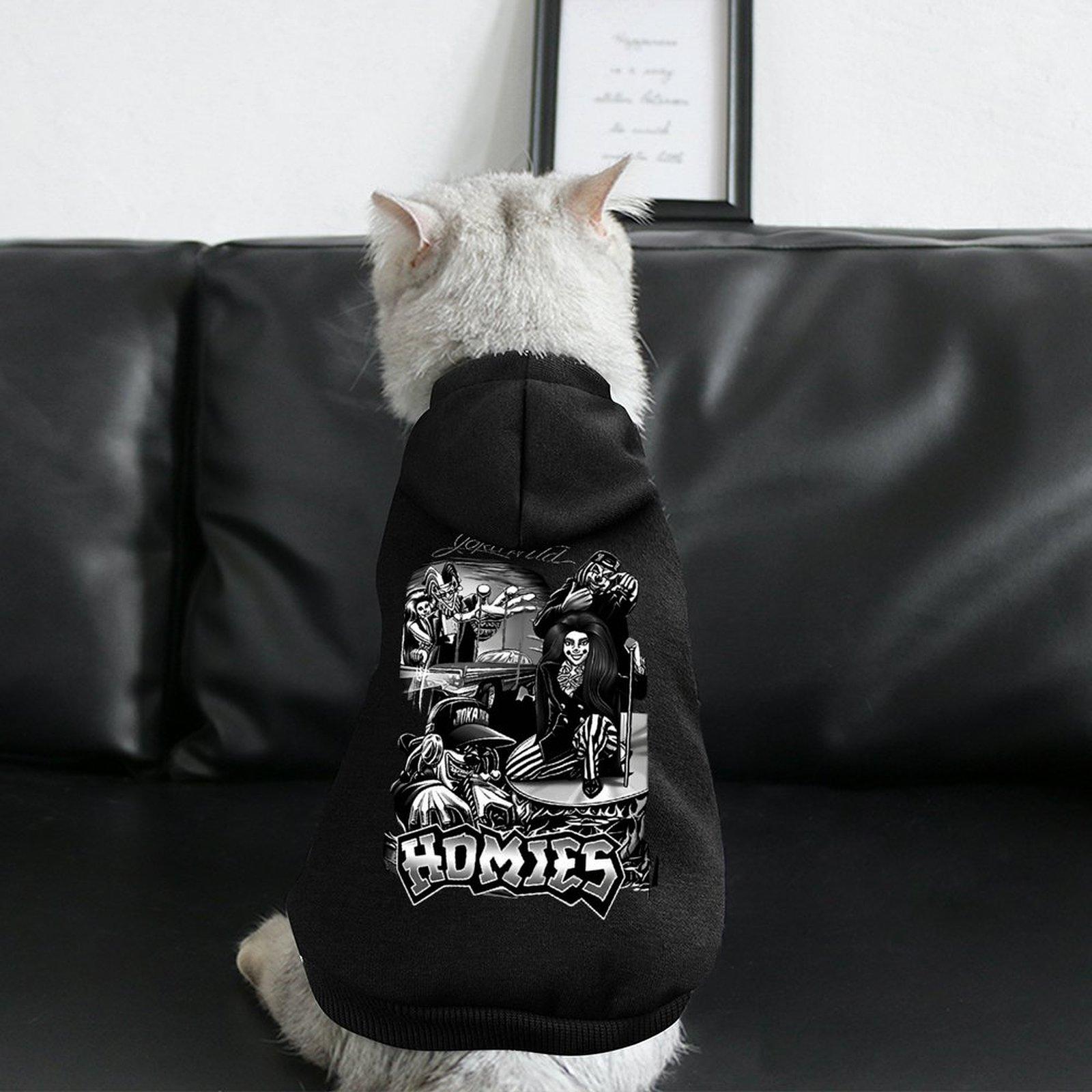 Casual New Dog Sweatshirts Long Sleeve Anime Printing Dog's Hooded Sweatshirt Customized large size Fine Fabrics TOP Quality Pet Pullover Hoodie