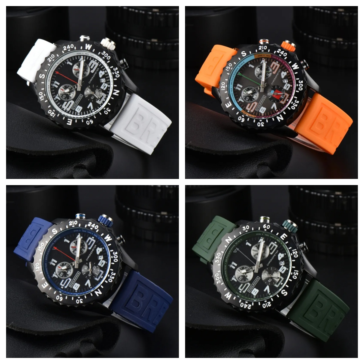 Mens Watch new Luxury automatic date Quartz Endurance Pro Avenger Chronograph Watches Multiple Colors Rubber Men Watches Glass Wristwatches