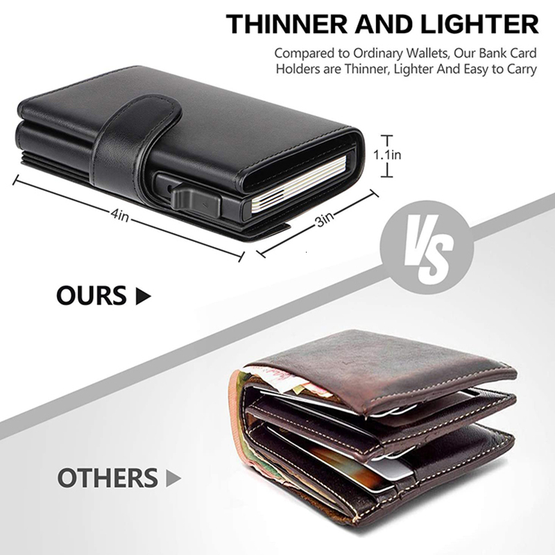 Credit Card Men's Leather Designer Minimalist Wallet Card Bag