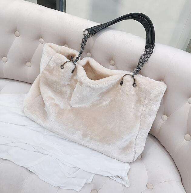 Designer Bag 2020 Autumn New Plush Women's Bag Handbag European And American Fashion Fur Big Bag