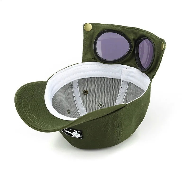 Hat Summer Personality Glasses Baseball Cap Female Unisex Sunglasses Male Baseballcap Boys 241105