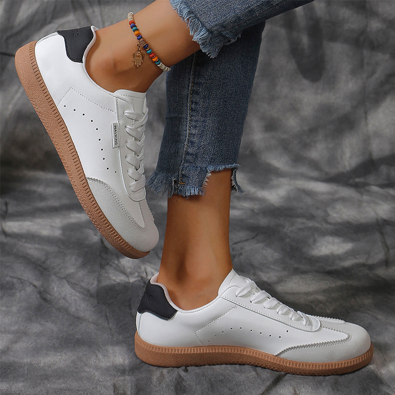 Versatile Women's Sneakers - Durable Casual Footwear with a Roomy Fit and Lightweight Construction