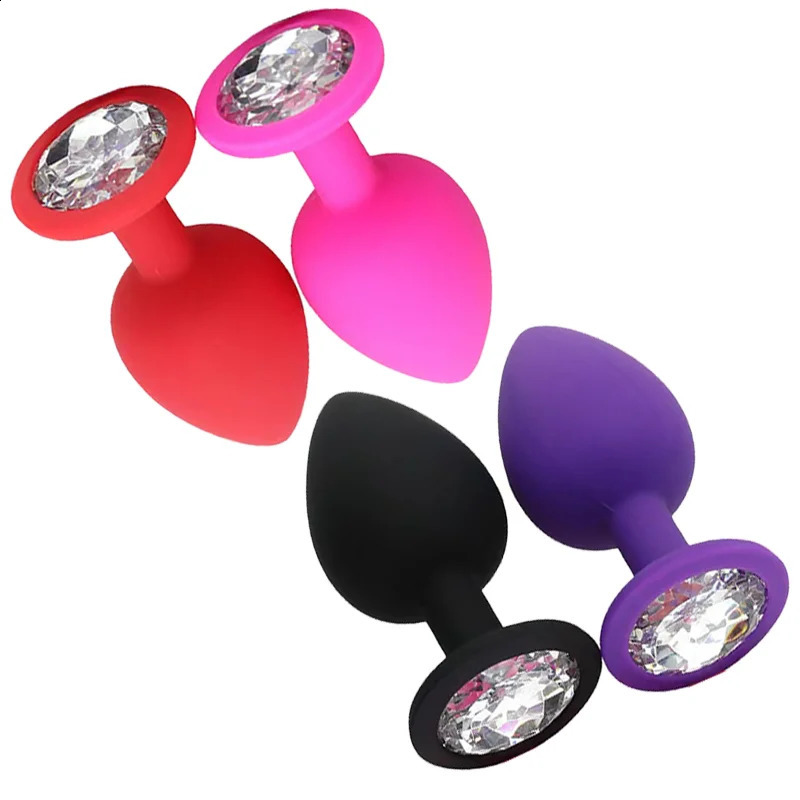 Silicone Butt Plug Anal 3 Size Male and Female Trainer Adult Sex Toy For Gay 241105