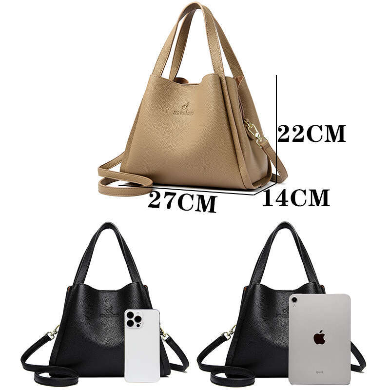 Designer Bag Genuine Brand Soft Leather Top-Handle Bags Female Handbags Women Shoulder Crossbody Totes Messanger Bag Large Capacity Big Sac