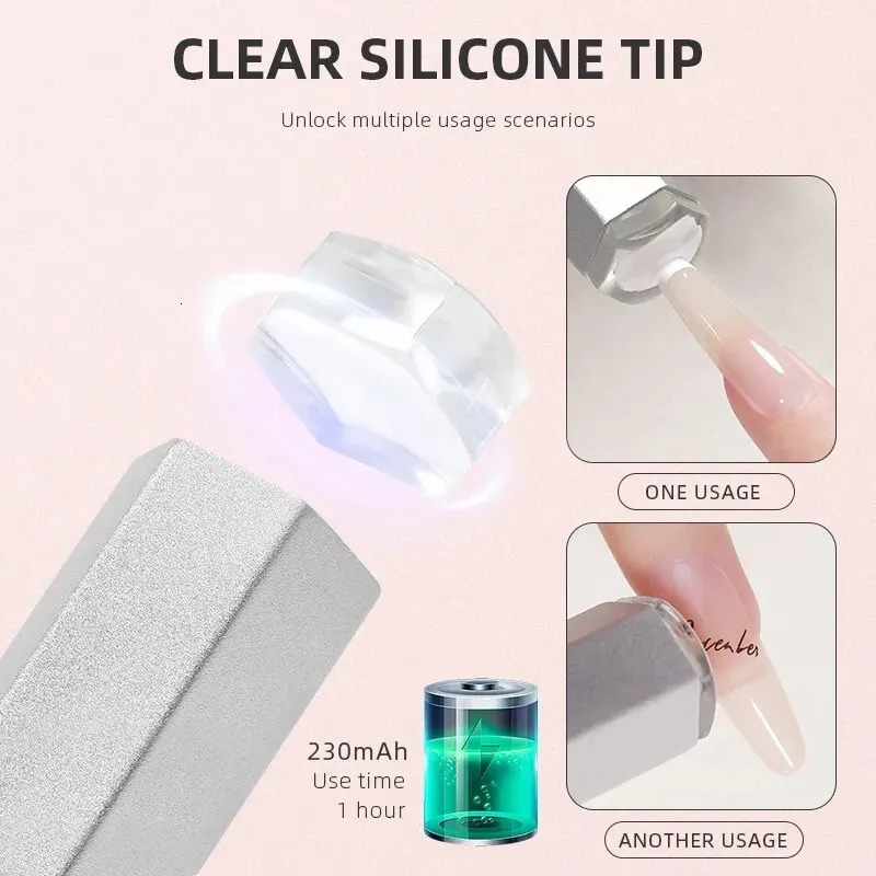 Mini Handheld UV Led Lamp For Nails Portable Rechargeable Nail Dryer For Curing Gel Polish With Display Manicure Machine 241104