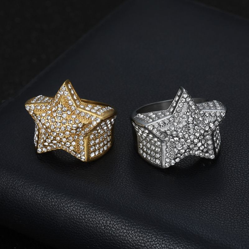 2025 Hiphop Jewelry VVS Moissanite Dia Hip Hop star Iced Out Letter Ring Men