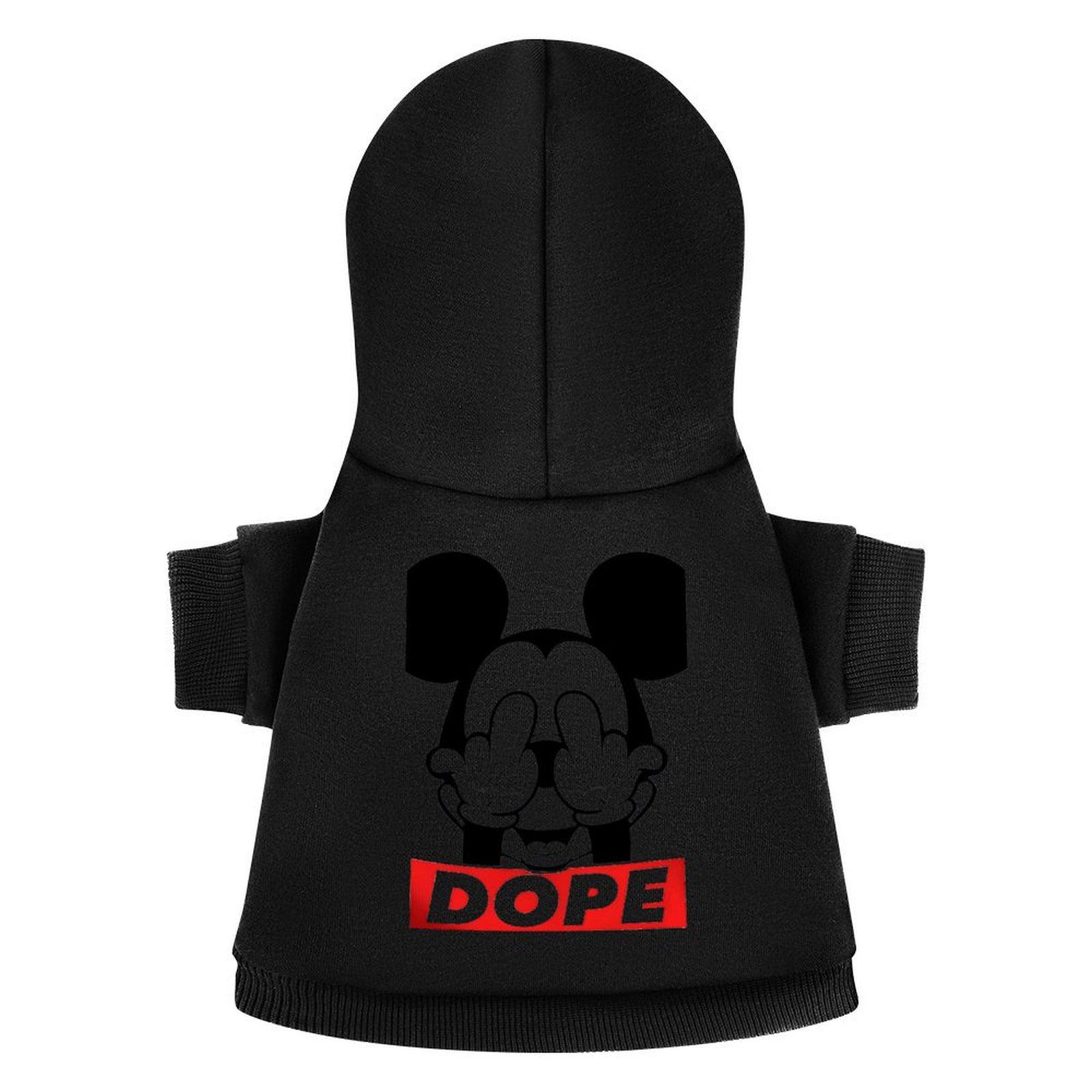Fashion Design Hoodie Long Sleeve Outdoor Walking Dog Clothes Hoodie Cartoon Print Warm Free Shipping Top Hoodie