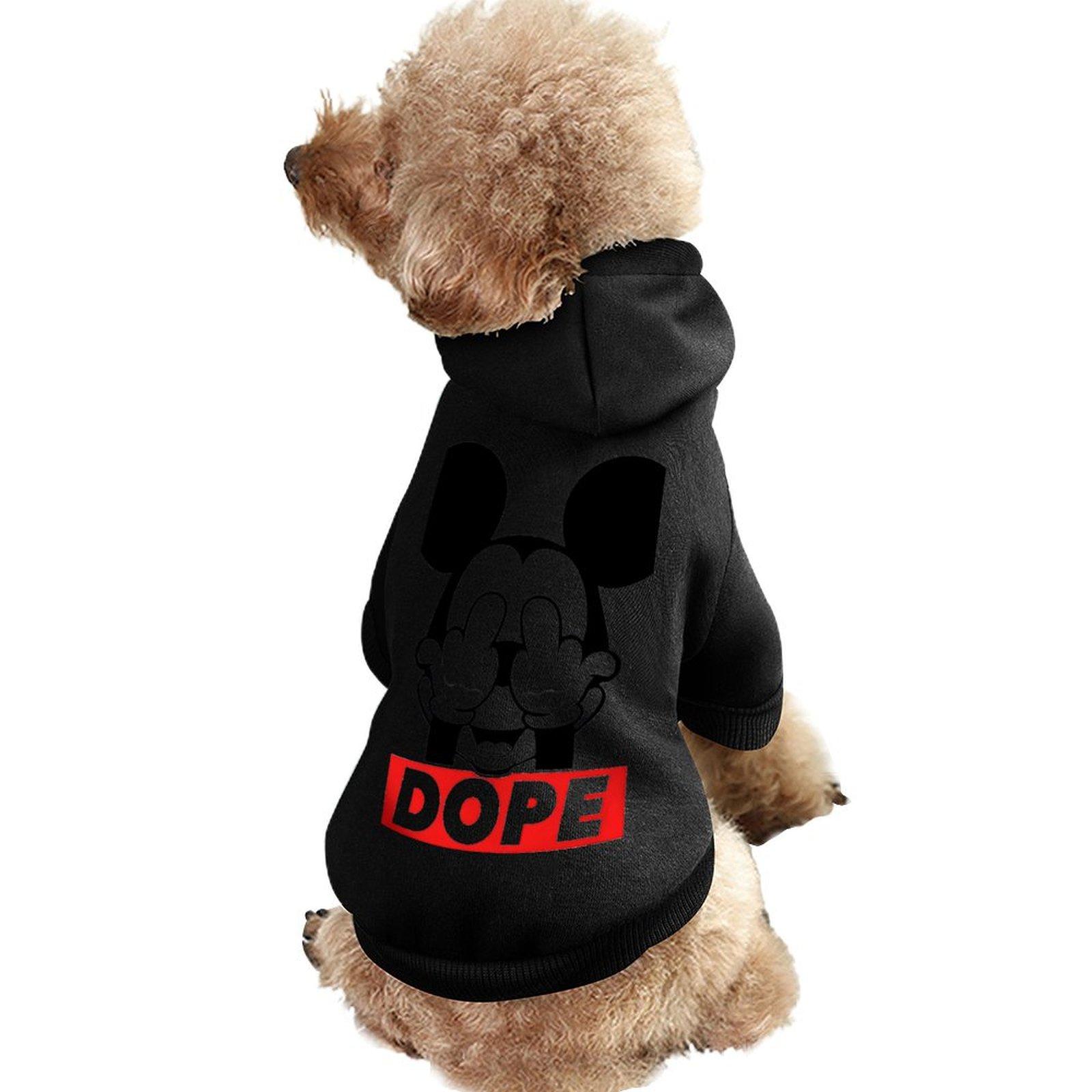 Fashion Design Hoodie Long Sleeve Outdoor Walking Dog Clothes Hoodie Cartoon Print Warm Free Shipping Top Hoodie