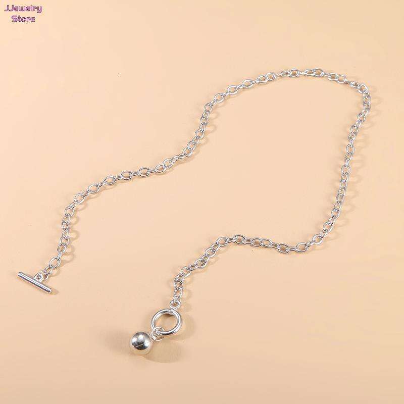Cuban New Fashion Toggle Clasp Stainless Steel Chain Necklace For Women Jewelry Gift