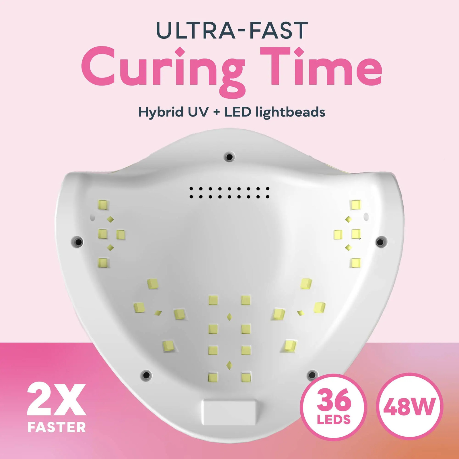 SUNUV SUN5Plus UV Led Lamp 48W Nail Dryer For Curing All Types Gel 99s Low Heat 36 Leds UV Lamp for Two Hands Nail Art Machine 241104