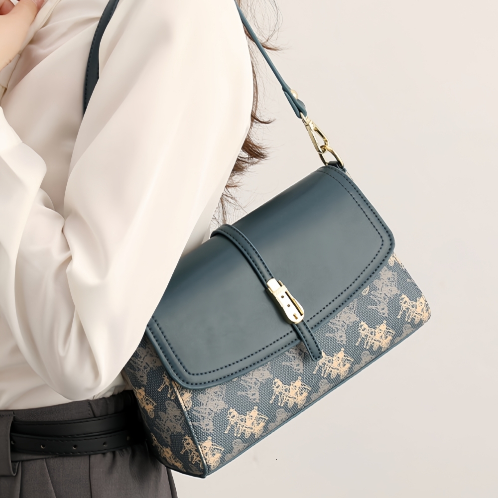 Printed 2024 New Large Capacity Simple Shoulder Female Brand Designer Trendy Women's Bag