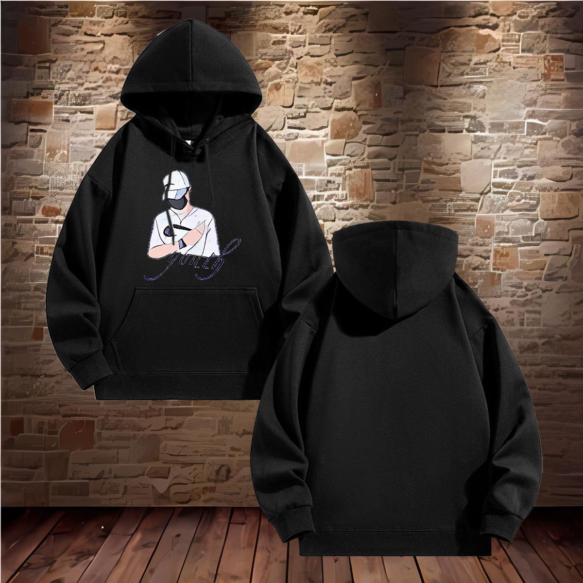 DIY Customized Men's Hooded Sweatshirt Breathable High Quality Men Clothes Hoodie DIY Anime Clothings Street wear Hip Hop 350g Cotton