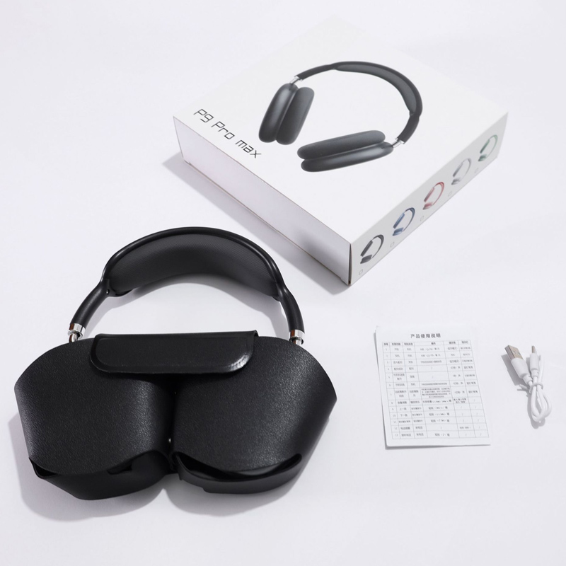 P9 Pro Max Head mounted Bluetooth Earphones Stereo Type-C Interface with Protective Package Wireless Earphones Wholesale