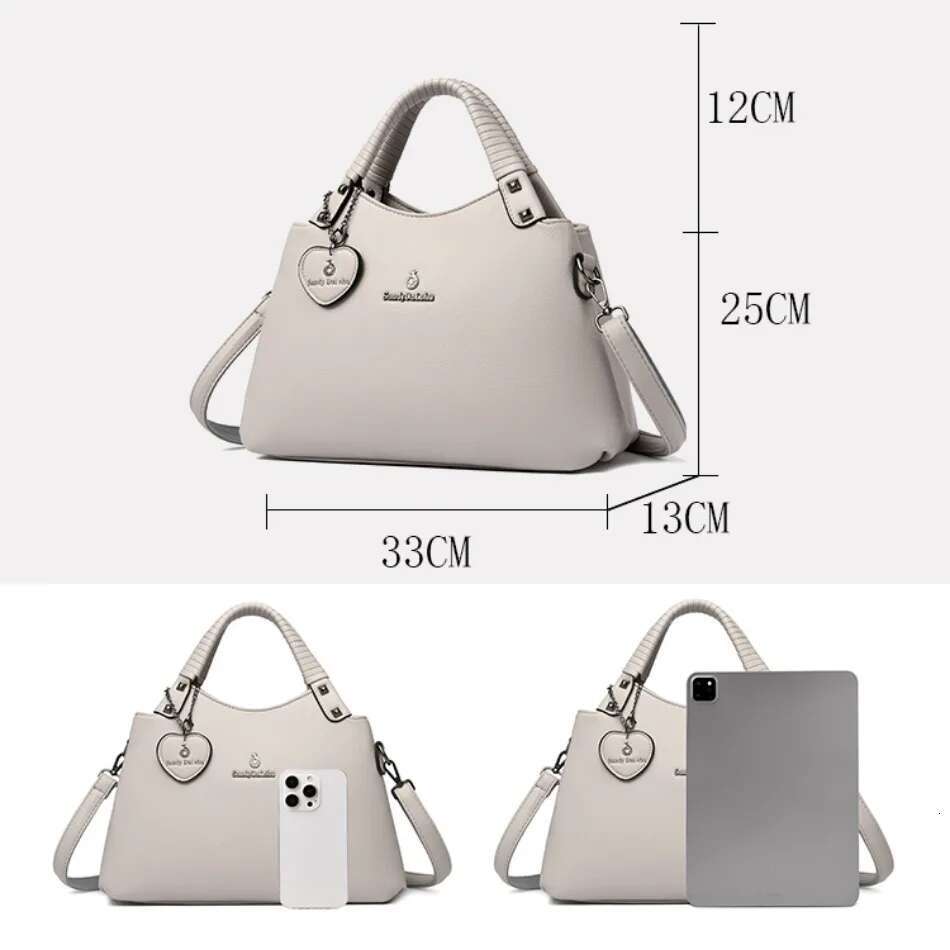 Genuine Soft Leather Shoulder Crossbody Bags for Hot sale Handbag Women Designer Casual Tote Messenger Bag Sac