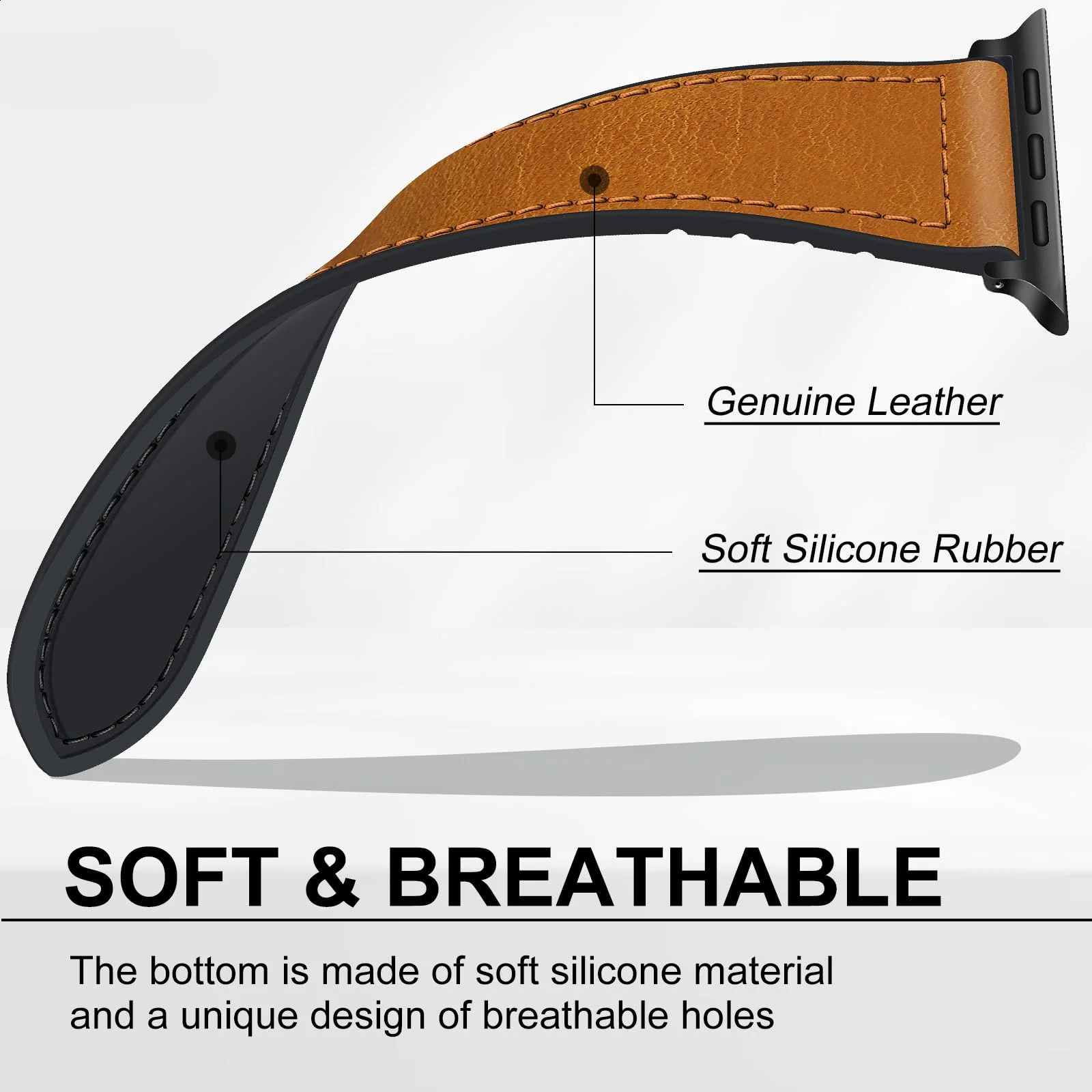 Magnetic Leather Strap Galaxy Watch 7 6 4 5 pro 40mm 44mm 45mm 4246mm bracelet for Classic 43mm47mm 241105