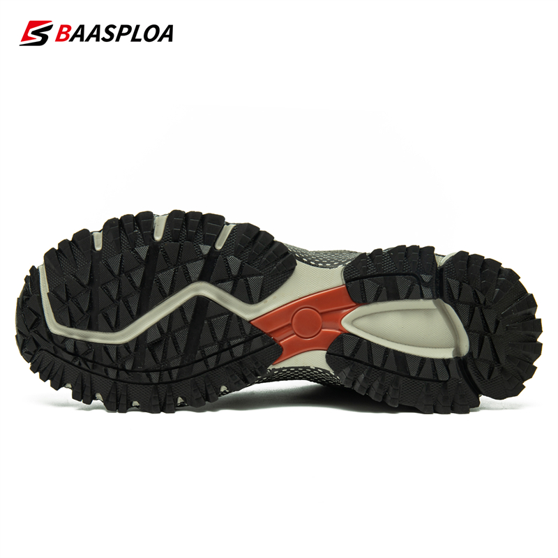 Baasploa Men Training Shoes Running Shoes Breathable Lightweight Sneakers Non-Slip Track Tennis Walking Sport Shoe