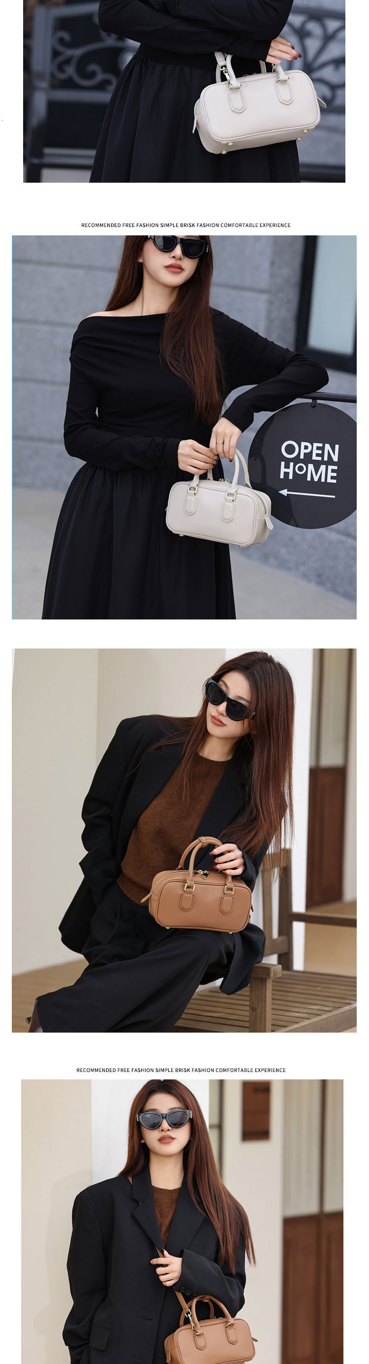 Oxford Clutch Bags Shape In Trapeze With Beige Black Brown or Coffee Fashion Big Bags For Female Purses Trendy