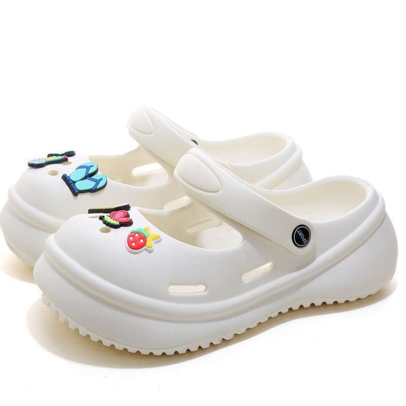 Cave Shoes For Women 2024 New Breathable Non Slip Beach Sandals Mary Jane Baotou Tug Women's Summer Outerwear