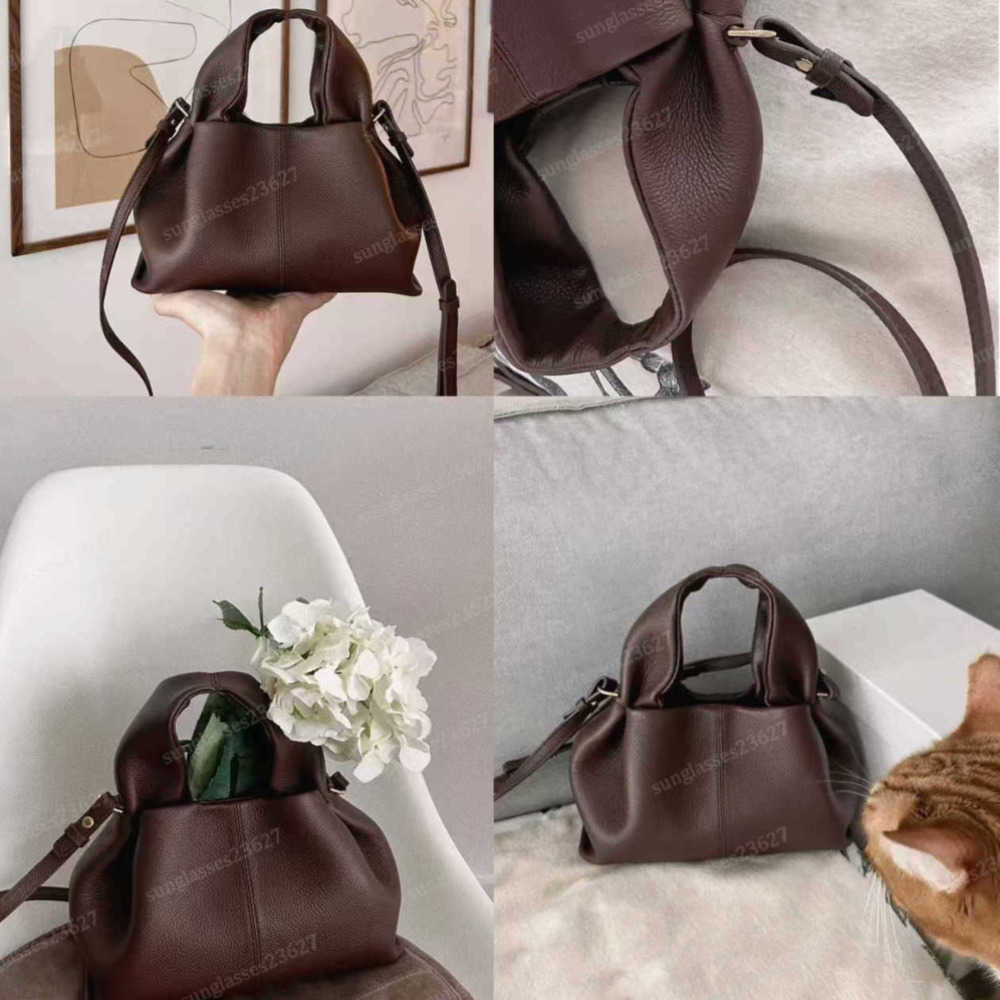 10A Designer Bag genuine leather Tote Bag Half Moon Bag Smooth Leather Shoulder Bag Tote Fashion polenebag leather Tonca Bag Purse Textured Leather Polen Bag