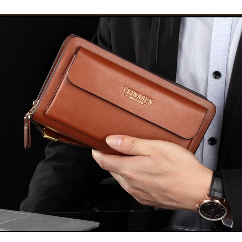 New Wallet Large Capacity Men's Designer Mobile Card Bag High Quality Wallet Bag