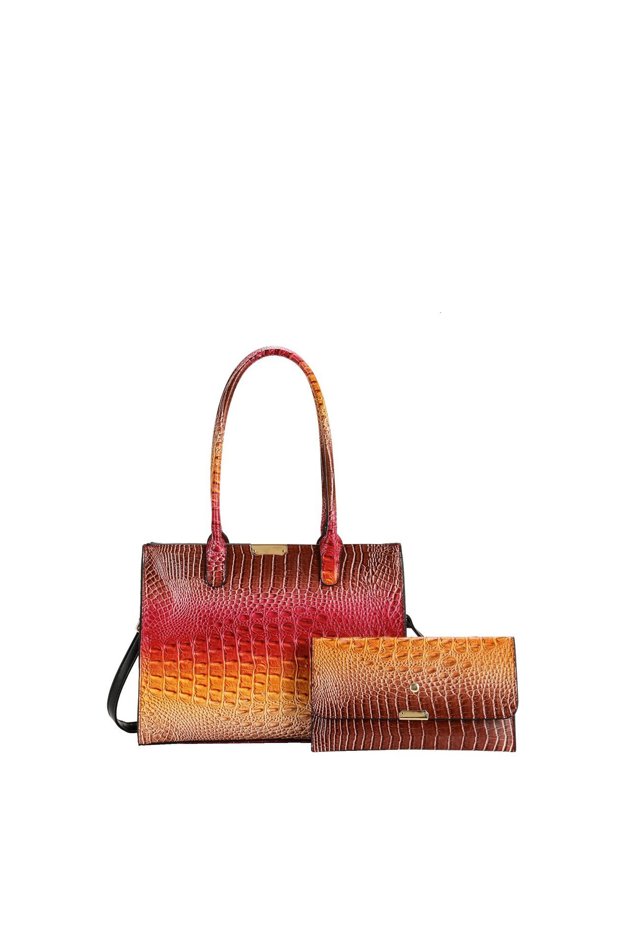 New handheld armpit crossbody bag with designer Brahman Crocodile pattern, fashionable bag
