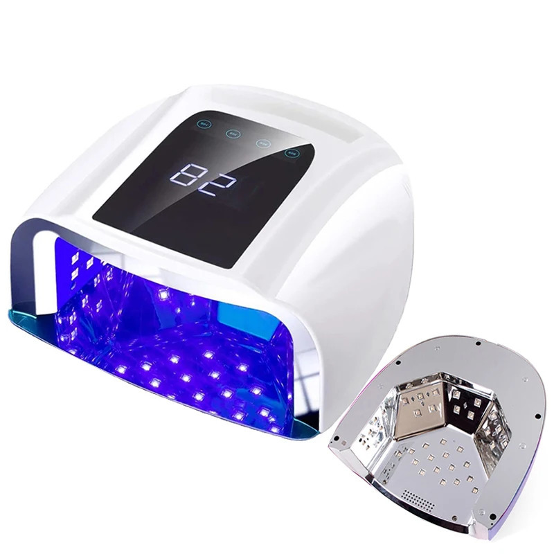 96W Mirror Reflective Bottom Nail Lamp Gel Polish Dryer Manicure Machine UV Light for Nails Professional Nail UV LED Lamp 241104
