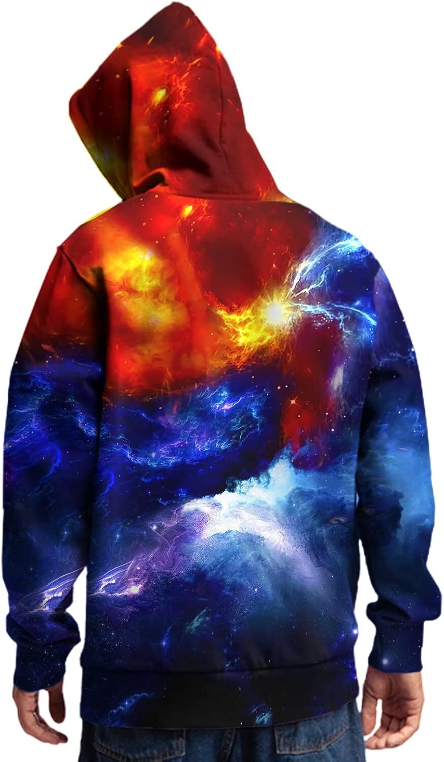 Hoodie for Mens Womens Unisex Novelty 3D Printed Hoodies Long Sleeve Sweatshirts for Men Women with Big Pockets Graphic Fashionable and cool