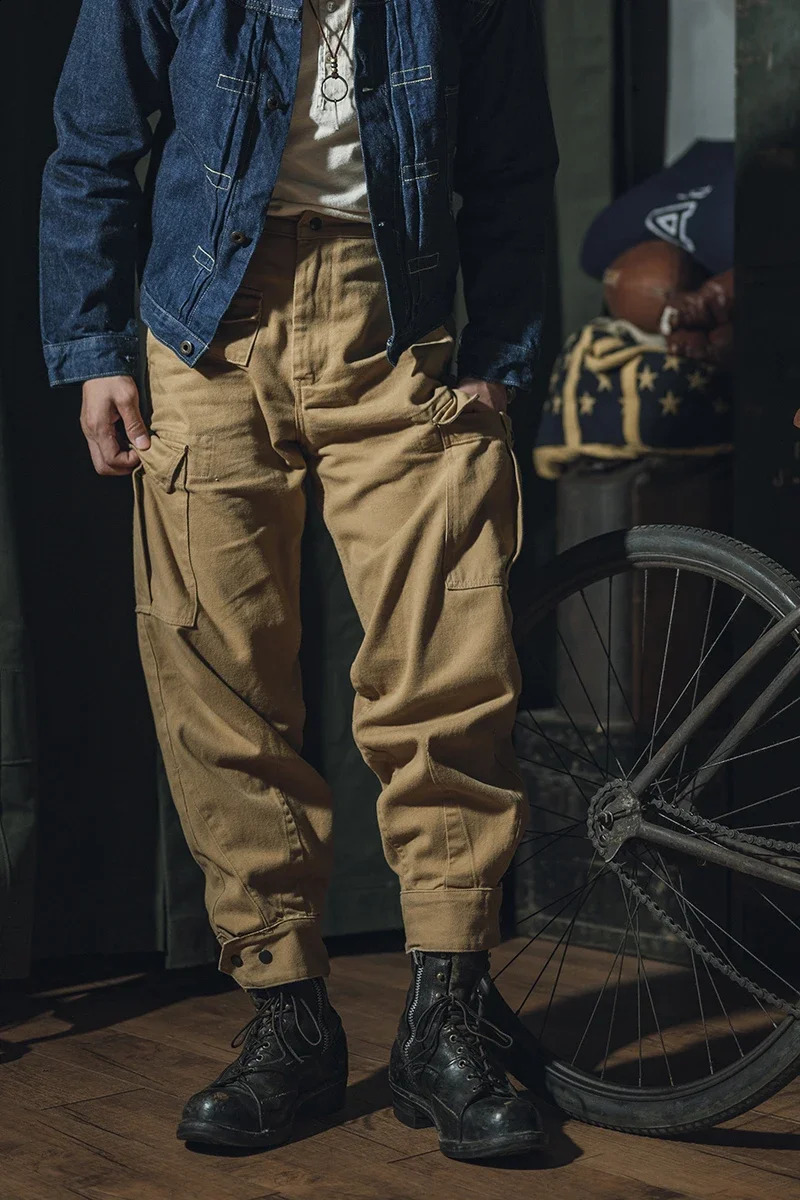 Non Stock Belgian M64 Modified Pants Men Cargo Trousers Motorcycle Rider Breeches 241105