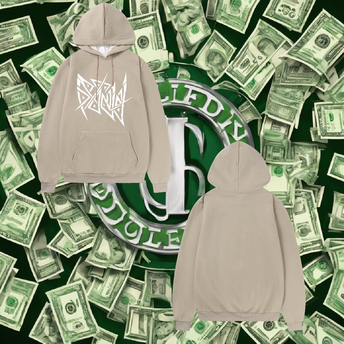 DIY Hooded Sweatshirt Drawstring Long Sleeve Unisex Men's Hooded Sweatshirt Custom Cartoon Tops Hoody Spring Autumn 350g Cotton