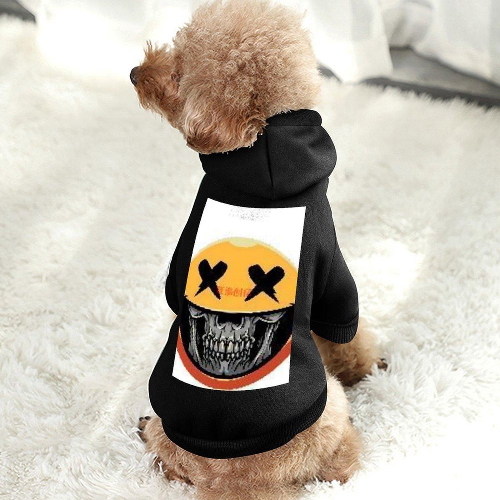 Fashion Pet Hoodie Breathable Long Sleeve Everyday Leisure Dog Clothes Hoodie Black Fine Fabrics Brand Top Hoody
