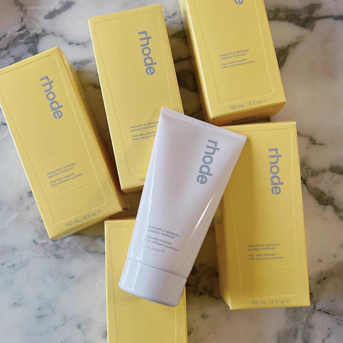 Face Cleanser Rhode 150Ml Skin Care Cleansers Daily Cream Pineapple Refresh Ananas 1 Vivifiant PGA Facial Washi Cleani Lotion 5Oz Top Quality Fast Fre