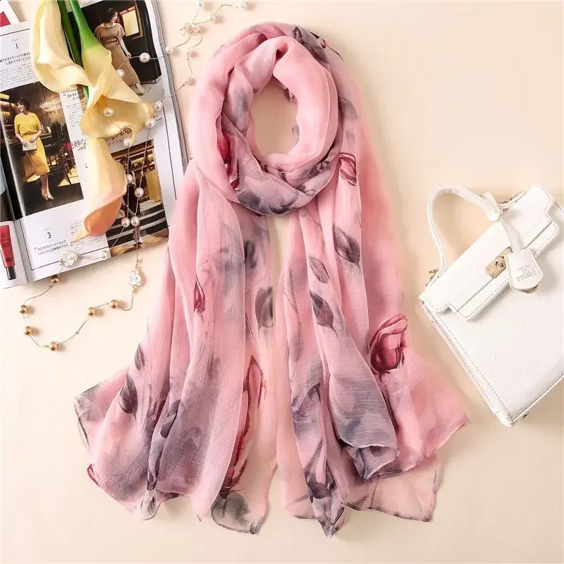 Fashionable Scarf Muslim Women Chiffon Seethrough Hijab Islam Scarfs Spring Pashmina Fashion Headscarf Shawls L30 241105