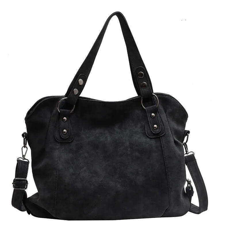 Vintage Large Capacity Women'S Bag Versatile Crossbody Bag One Shoulder Tote Bucket Bag Shopping Bags High Quality Totes Bags