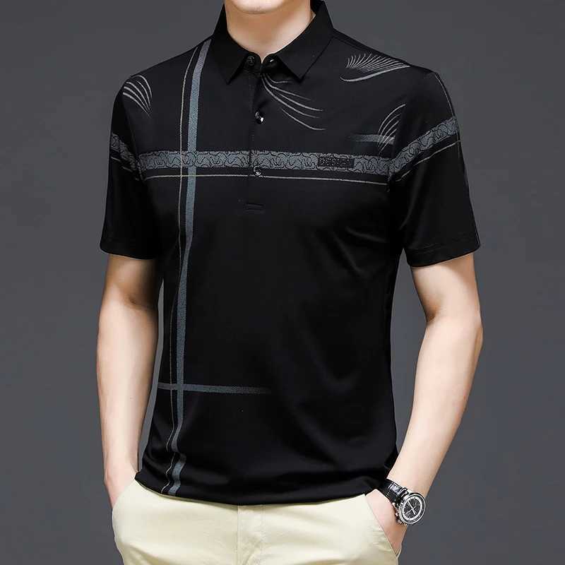 Mens casual and fashionable shirt breathable and comfortable embroidered top W241104