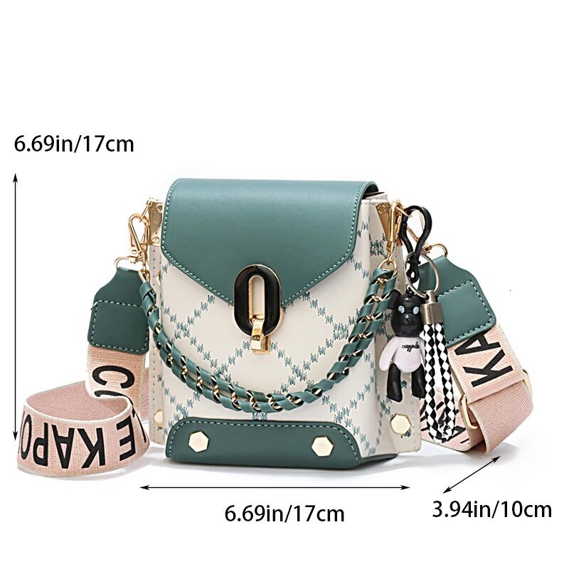 Women's chain leather daily commuting style women's crossbody bag designer handbag