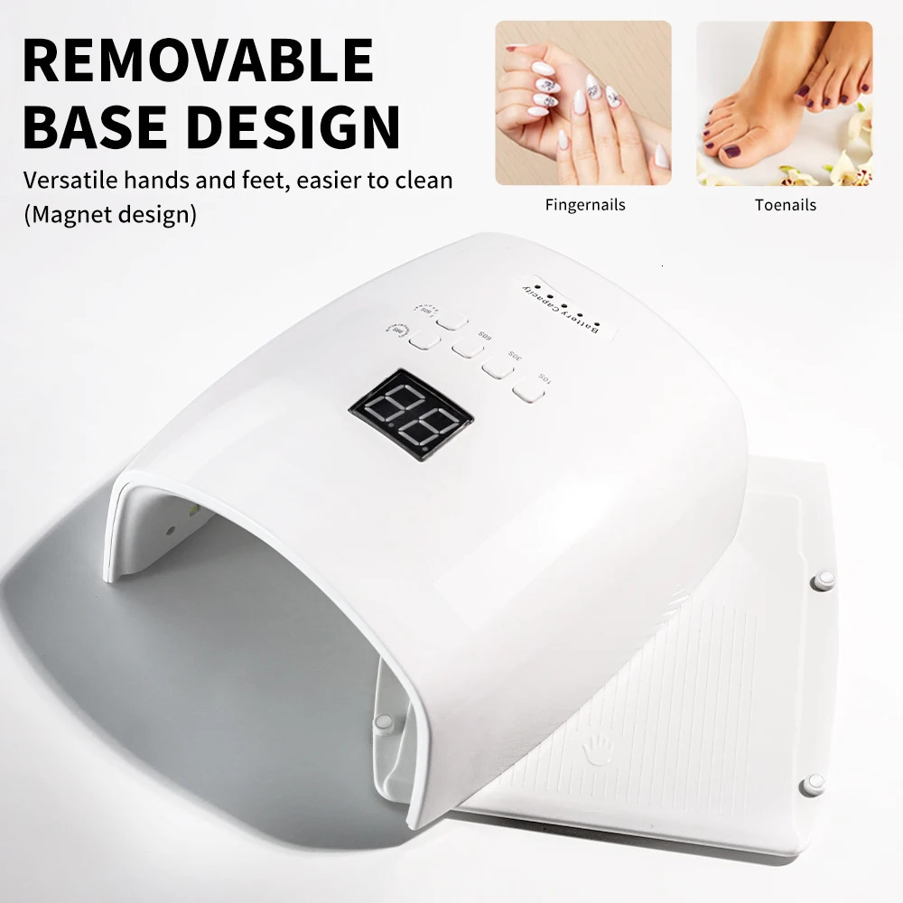 Professional Rechargeable Infrared Sensor Nail Lamp 33LED with 3 Timers Fast Cure All Gel Nail Polish Nail Drying Salon Tools 241104