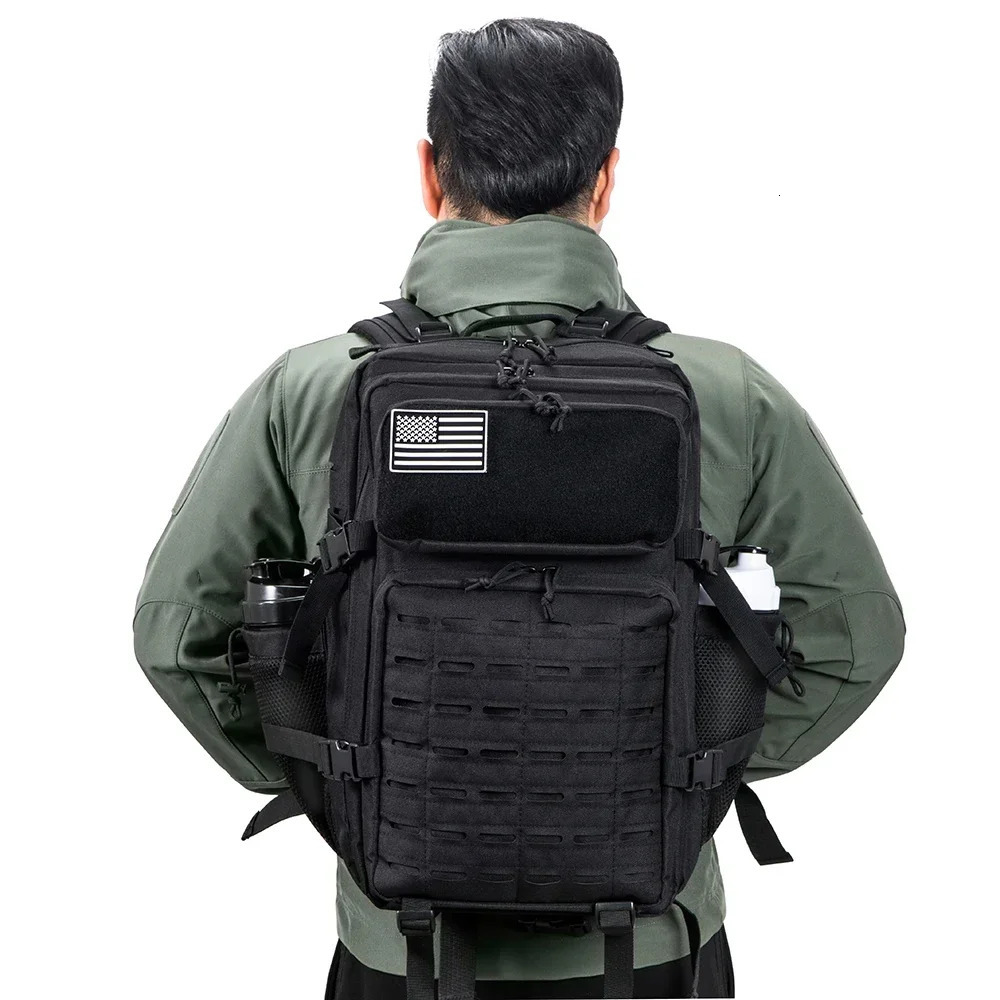 25L/45L tactical backpack for men and women small school Rucksack with bottle rack hiking backpack camping equipment 241104