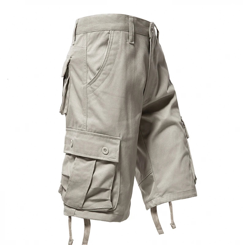 Camo Shorts Men Camouflage Cargo Short Pants Loose Casual Outdoor Sports Half Side Pocket Hiking 240322