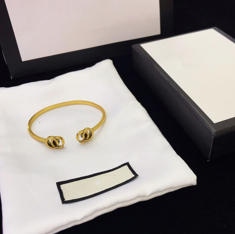 retro bracelets fashion g cuff styling design is very beautiful counter material 18k gold g jewelry gift 001